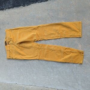 Mustard Yellow Jessica Simpson Forever Skinny Thin Wale Corduroy Pants sz 28